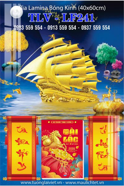 Lịch gỗ laminate Thuyền Buồm Xuôi Gió