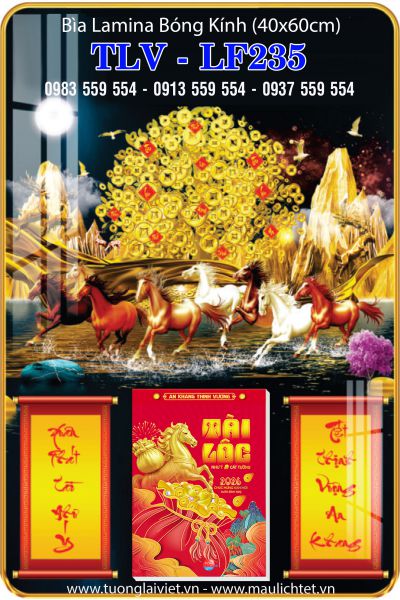 Lịch gỗ laminate Xuân Khởi Lộc